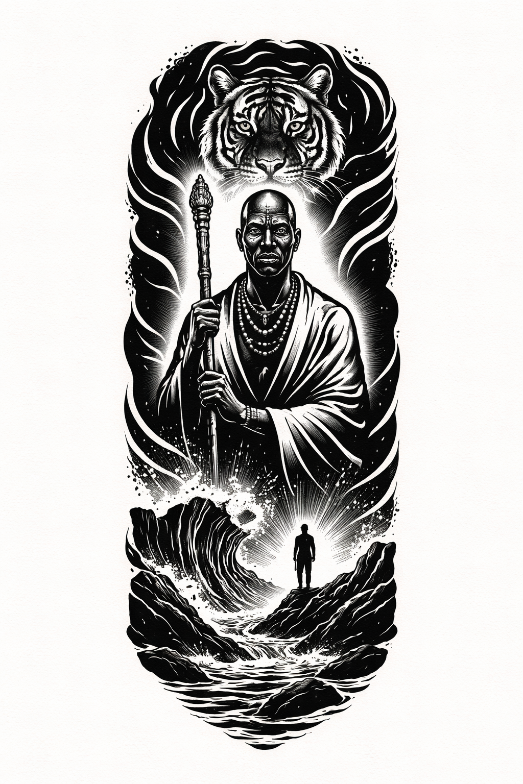 Návrh tetování Zvěrokruh Blackwork