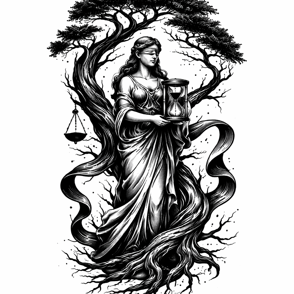 Nature Blackwork tattoo design